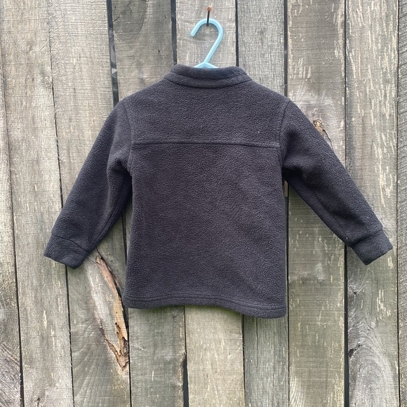 BOY’S Black Columbia Fleece Zip Up Size 18-24 - Picture 5 of 5